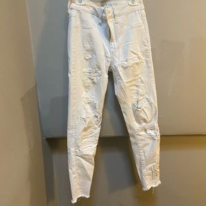 White AE jeans